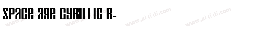 Space Age Cyrillic R字体转换